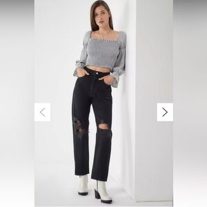 Agolde 90s Loose jeans,High-rise,Straight leg,Audio black